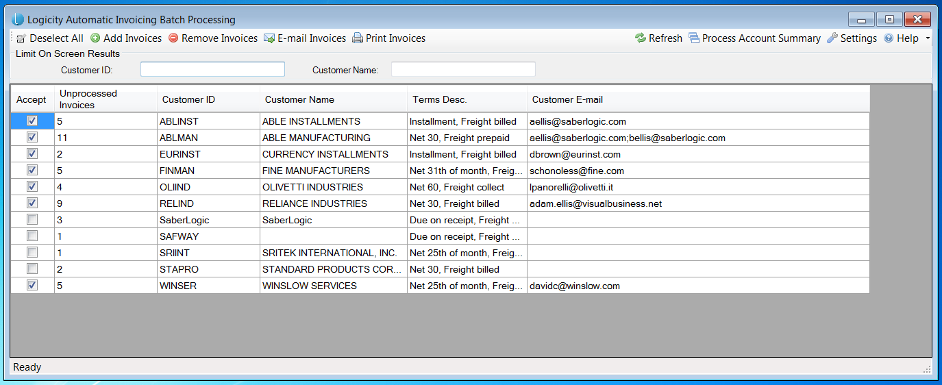 Logicity Auto Invoicing for Infor VISUAL ERP - SaberLogic