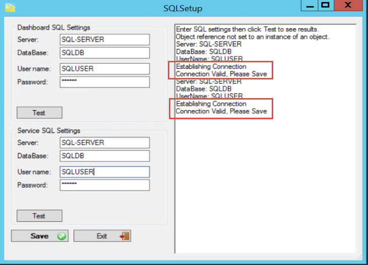 SQL Setup